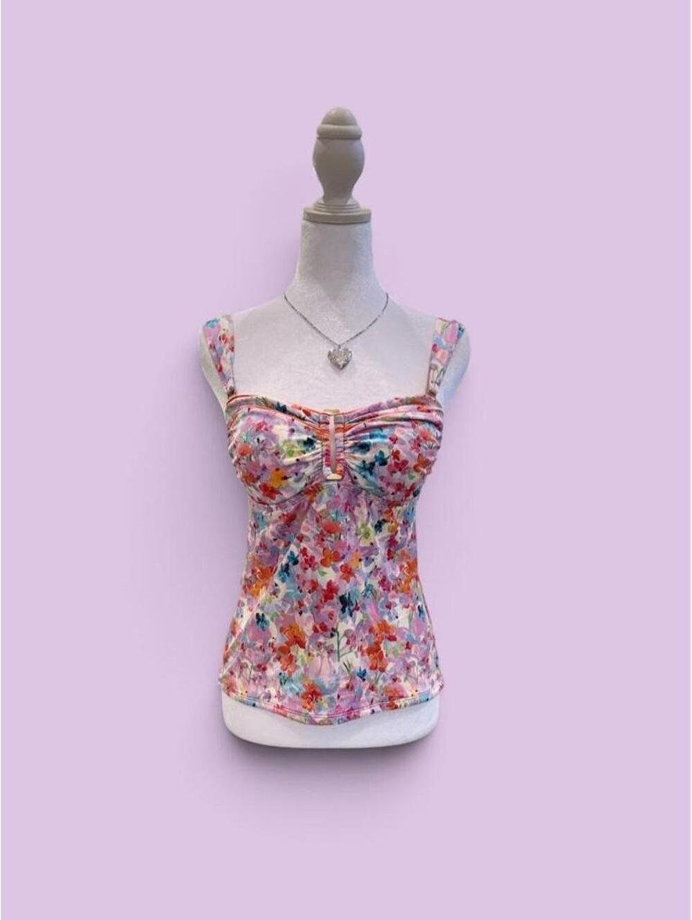Liz Claiborne floral corset top style top
